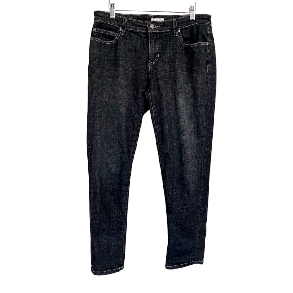 Eileen Fisher Women’s Black Denim Jeans Mid Rise Size 8